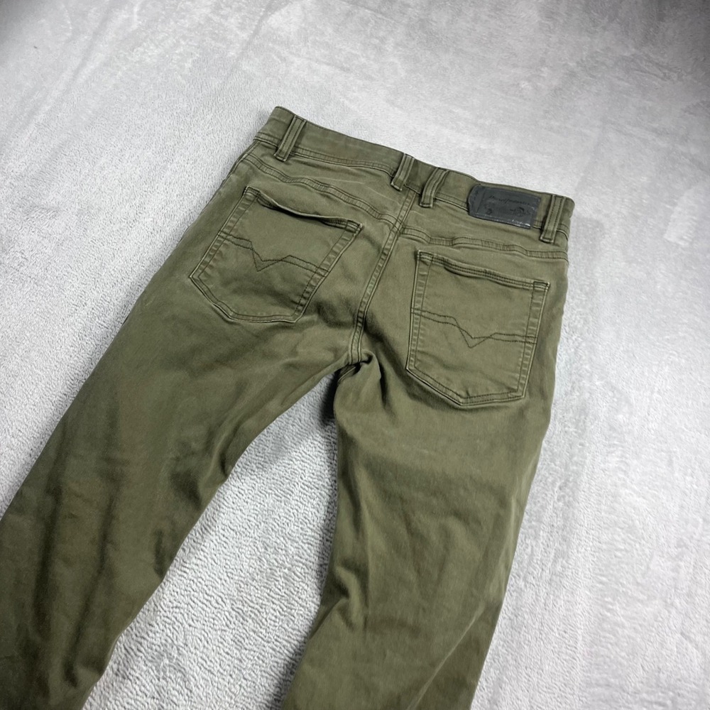 Diesel R-Troxer-A Slim Skinny Jeans Mens W28 Olive Green Stretch Denim 0NAHC - Picture 10 of 11